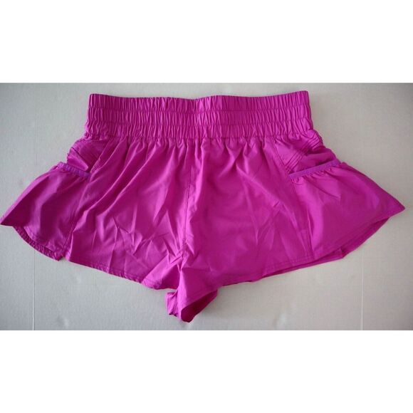 FP Movement OB1211408 Women's Sz L Magenta Pink Get Your Flirt On Shorts - Picture 2 of 7